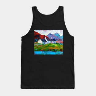 Scotland landscape hand drawn Tank Top